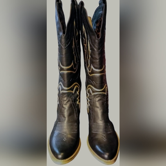 Knee High Cowboy Boots - Picture 3 of 8